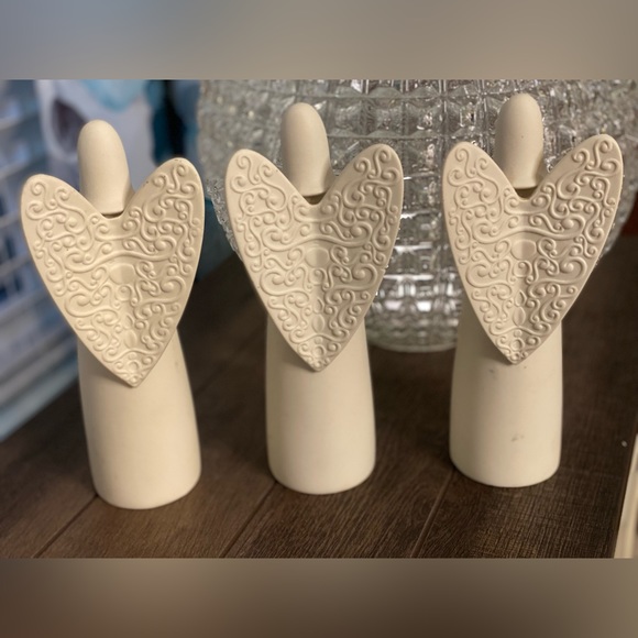 PartyLite Serenity Angel Candle Holder Lot of 3 - Picture 8 of 14